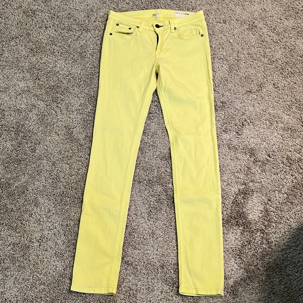 [Rag & Bone] Yellow Stretch Skinny Legging Jeans